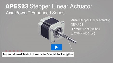 ElectroCraft, Inc. presenta la versione NEMA23 della sua innovativa famiglia di attuatori lineari AxialPower